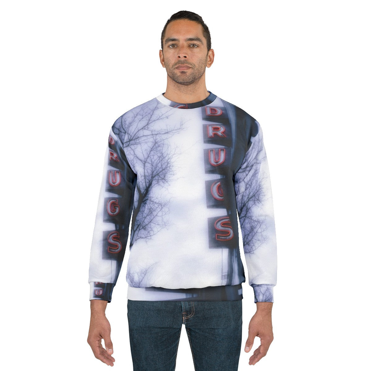 Psychedelic neon hooded sweatshirt for toys and hobbies enthusiasts - men