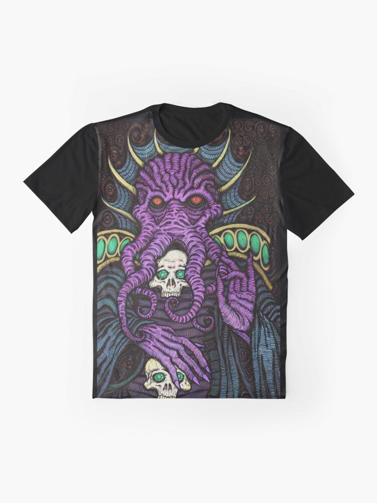 Mind Flayer Azhmodai 2018 Graphic Dungeons and Dragons T-Shirt - Flat lay