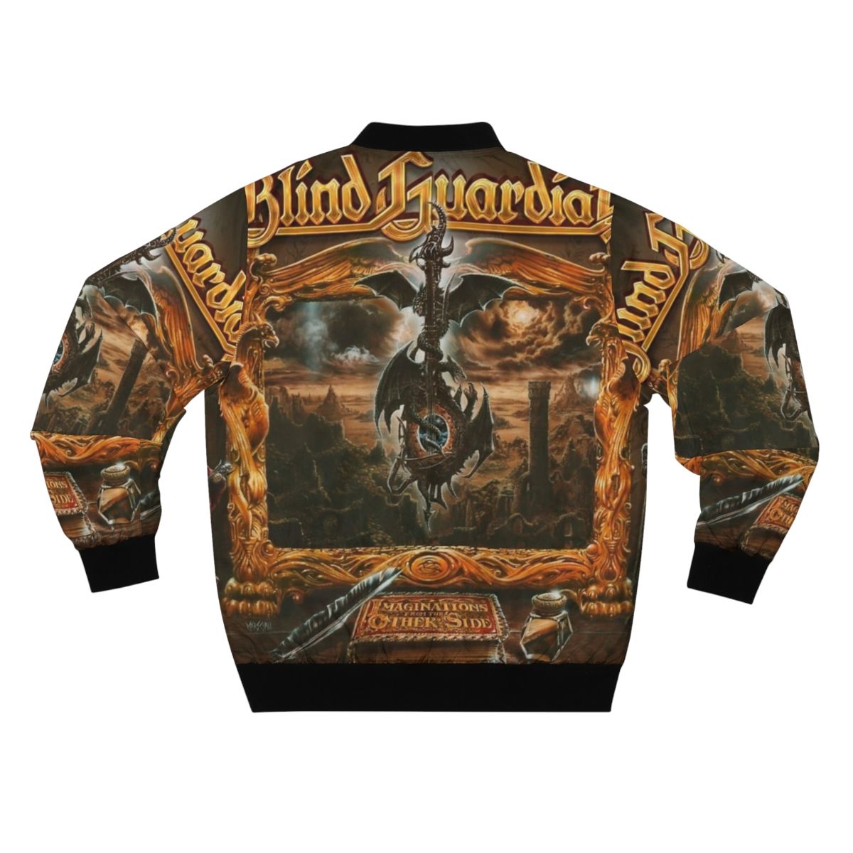 Blind Guardian metal band 1995 album bomber jacket - Back