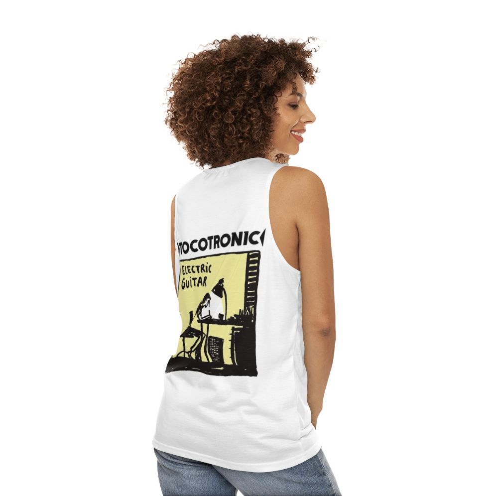 Tocotronic electric guitar unisex tank top - women back