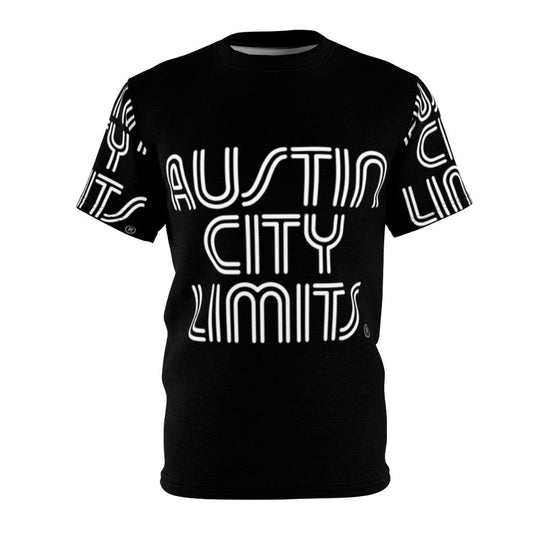 Vintage-style t-shirt with a typewriter and "Austin City Limits" design, perfect for music and concert lovers.