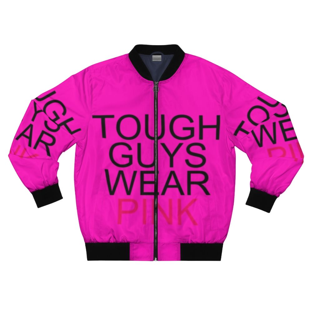 Infected rgv8r bomber jacket with pink shirt graphic