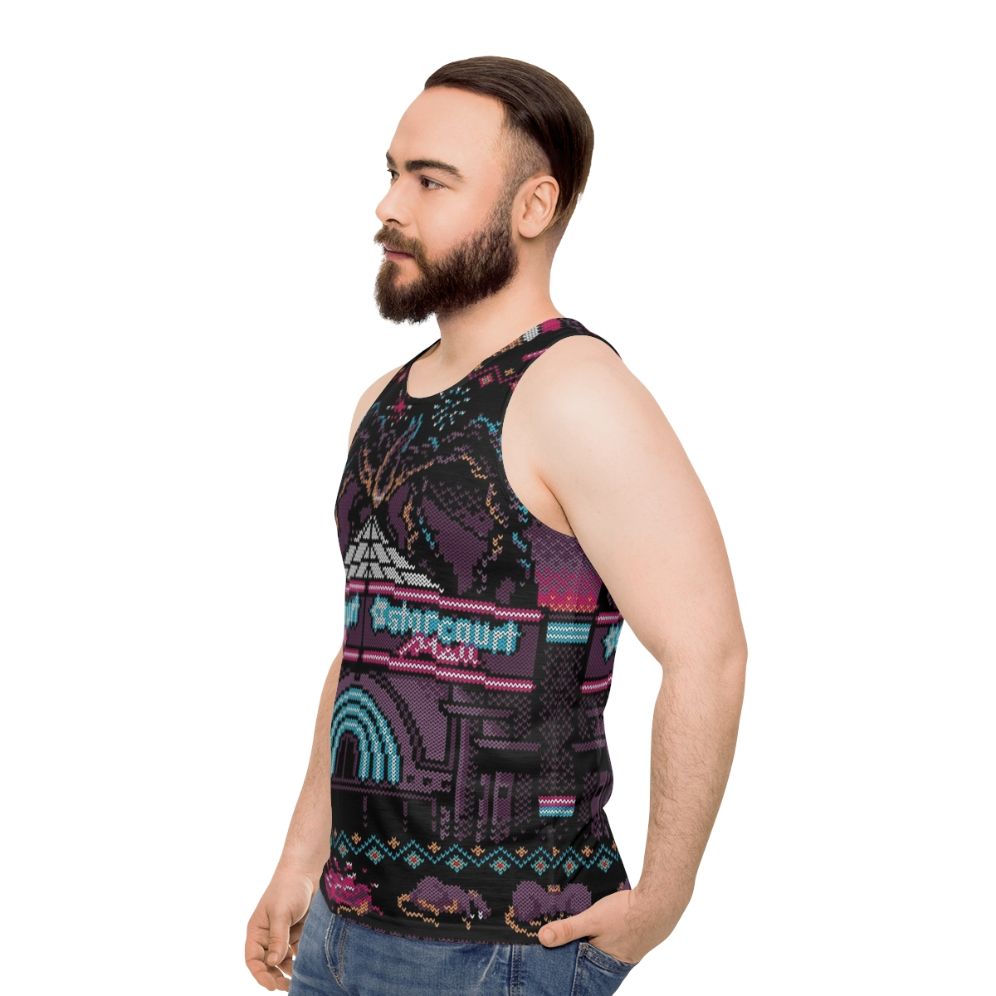 Stranger Things Unisex Holiday Tank Top - men side