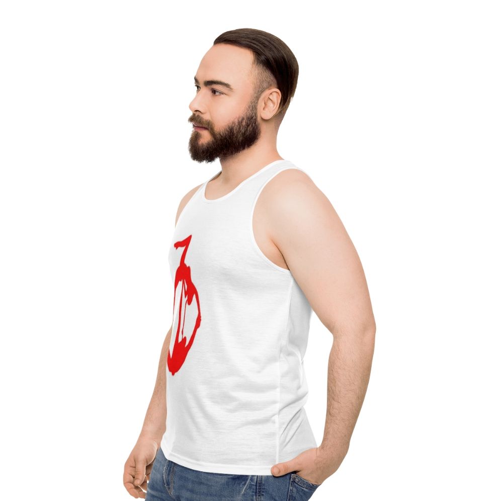 Acroyoga unisex tank top for fitness and yoga - men side