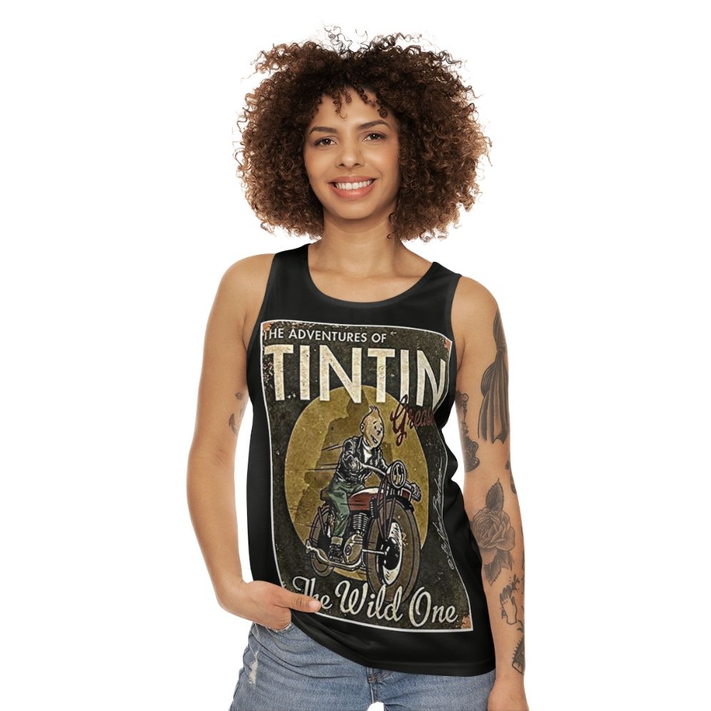 Tin Tin Unisex Graphic Tank Top - women