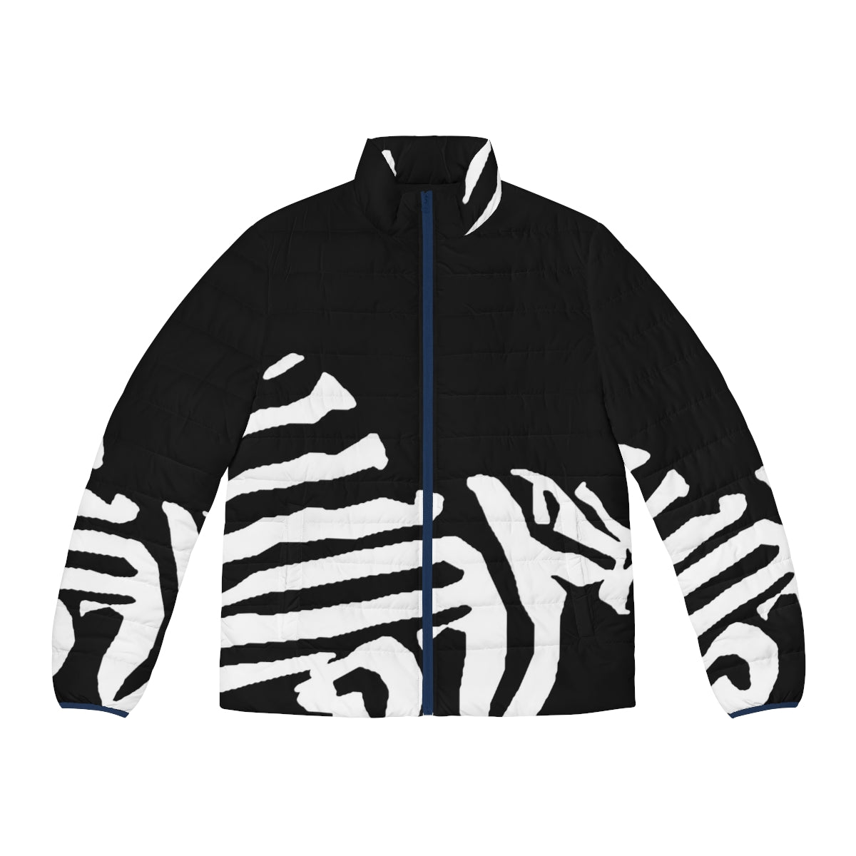 Zebra pleco puffer jacket, stylish fish apparel for aquarium hobbyists