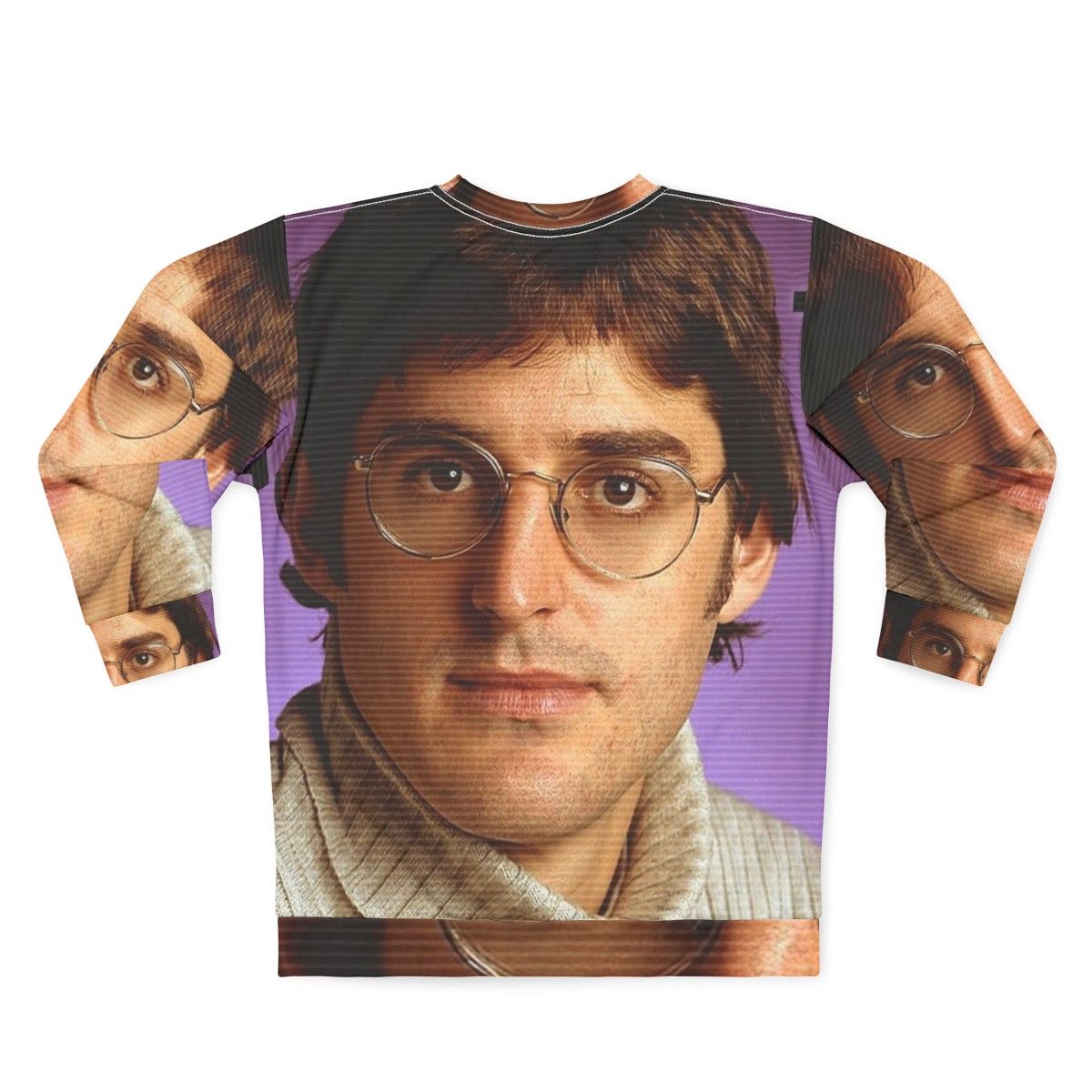 Louis Theroux Retro BBC Documentary All Over Print Sweatshirt - Back