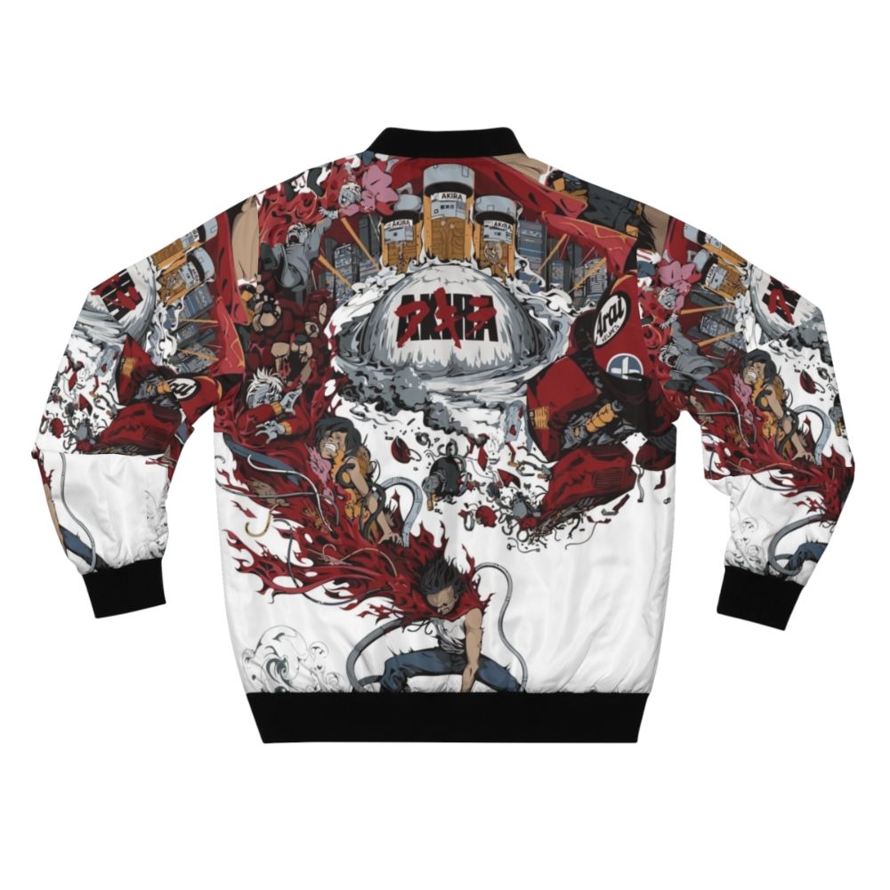 Akira Bomber Jacket with Vintage Apocalyptic Sci-Fi Aesthetic - Back