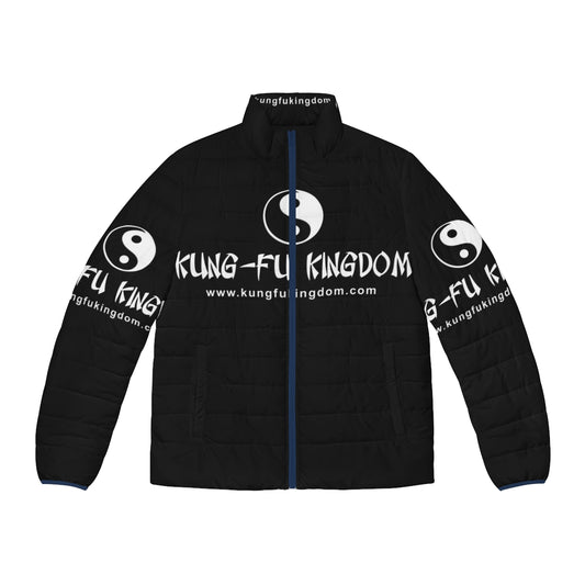 Kung Fu Puffer Jacket with focus on martial arts, combat, and warrior design