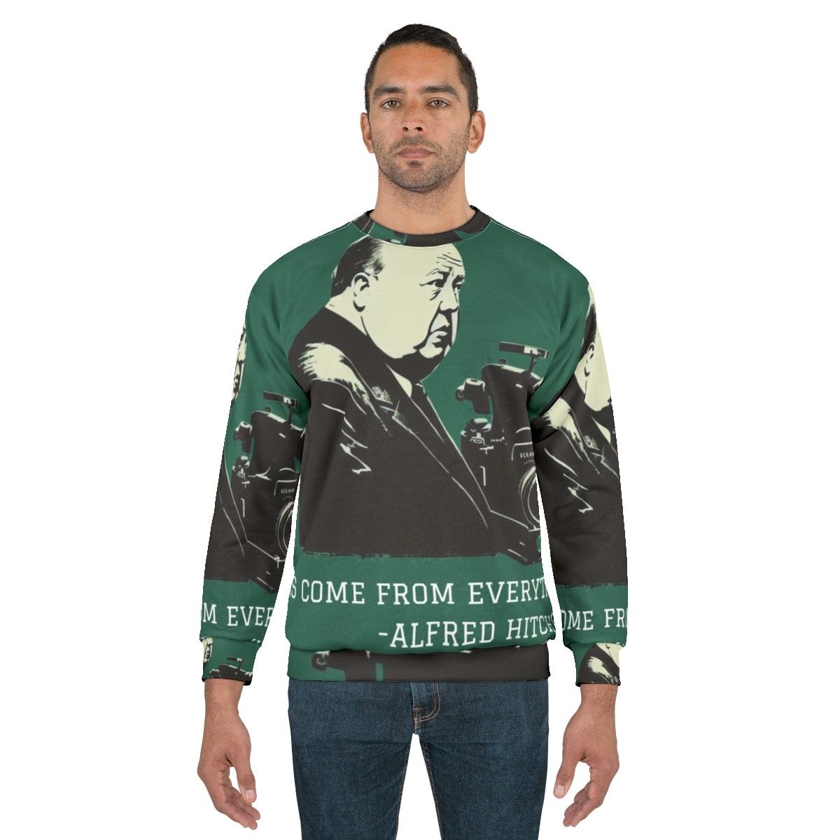 Alfred Hitchcock Illustration Sweatshirt - men