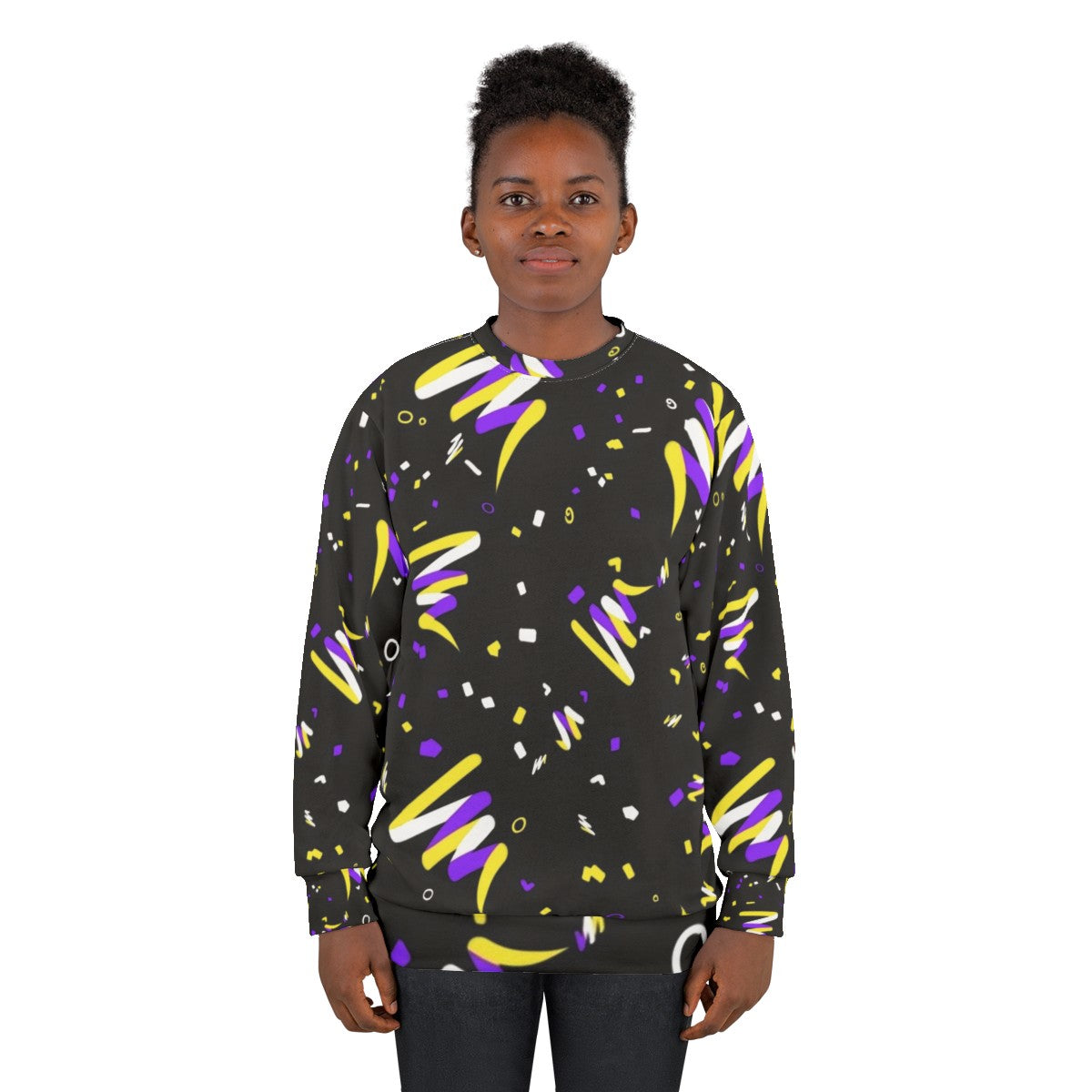 Nonbinary Pride Arcade Carpet Sweatshirt - women