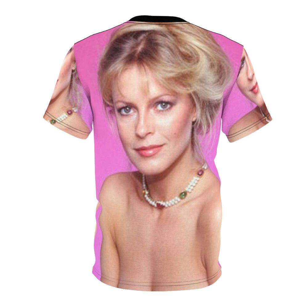 Vintage-style graphic t-shirt featuring a portrait of 1980s actress Cheryl Ladd - Back