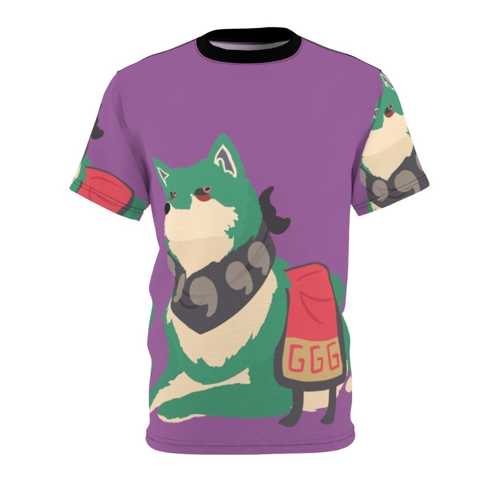 Loopy Toad anime dog t-shirt featuring fan art inspired by The Daily Life of the Immortal King