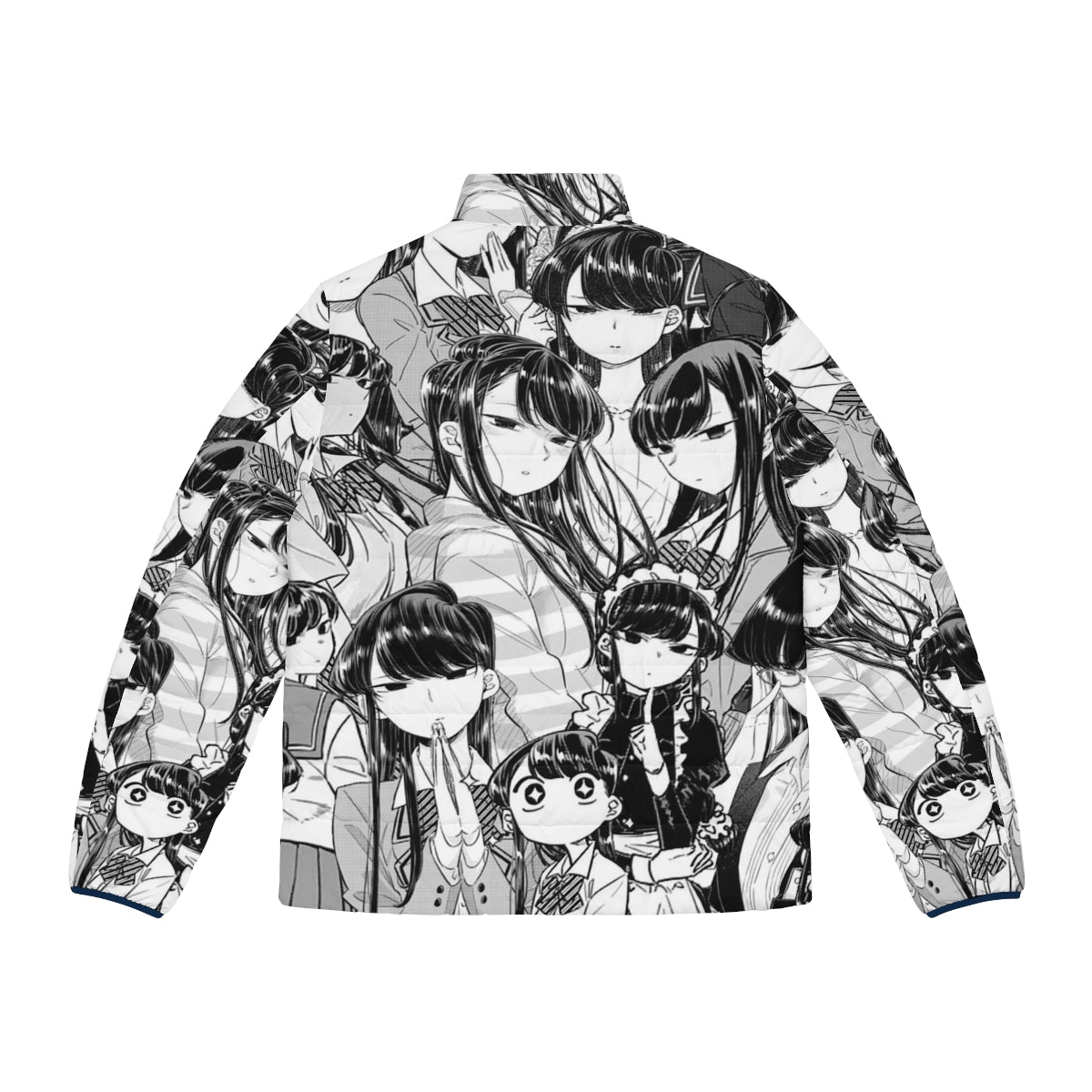 Komi The Silent Goddess Puffer Jacket, an anime and manga inspired stylish winter jacket - Back