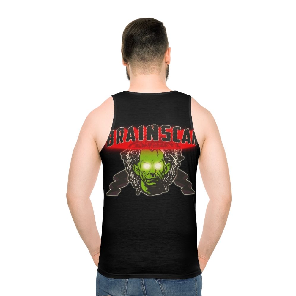 Brainscan 90s cult classic horror movie unisex tank top - men back