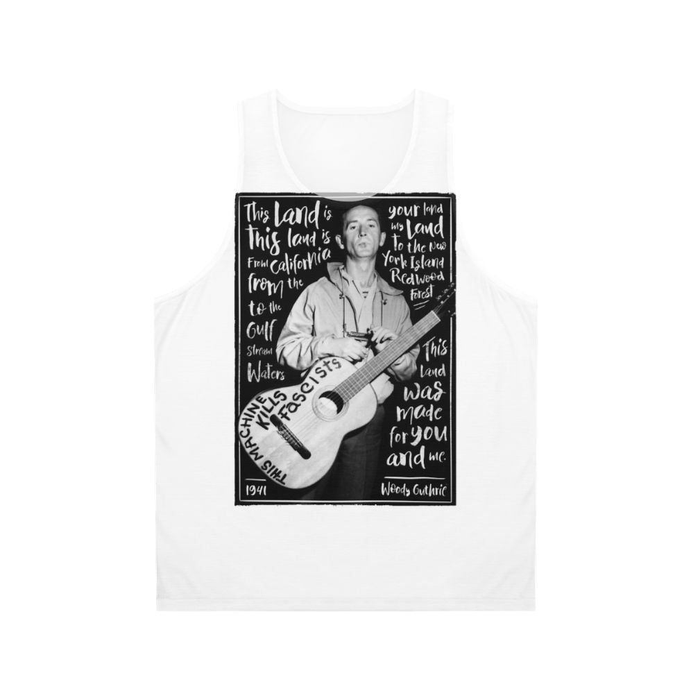 Unisex Woody Guthrie 'This Land Is Your Land' Tank Top