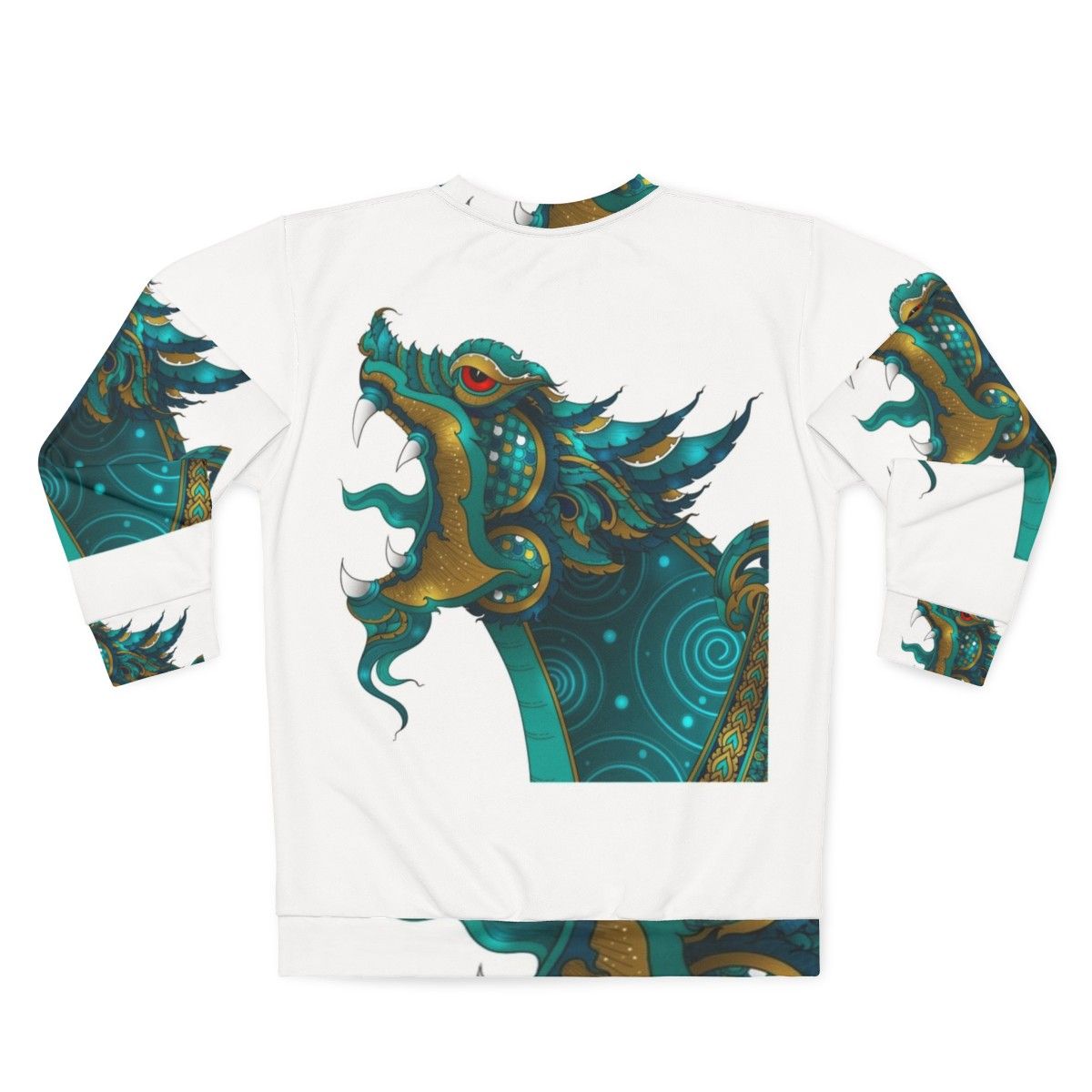 Legendary animals mythical creatures vintage style sweatshirt - Back