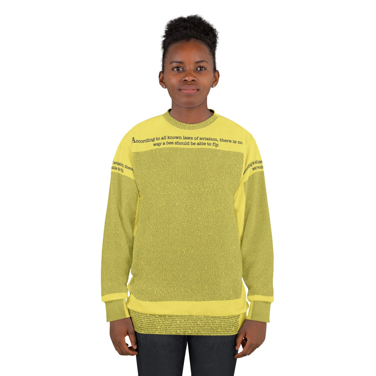 Bee Movie Script Sweatshirt, Graphic Novelty Apparel - women