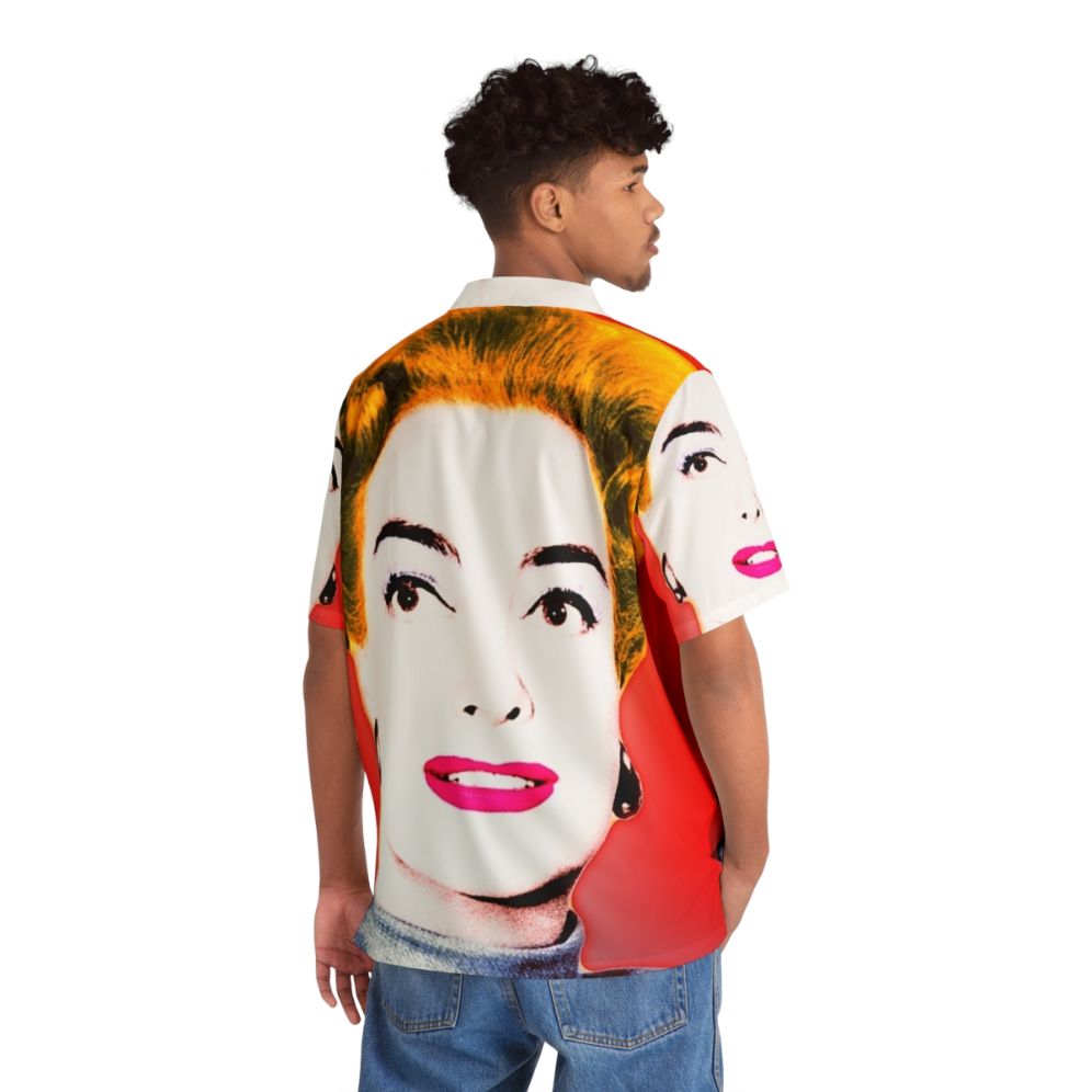 Pop Art Hawaiian Shirt with Joan Crawford, Hollywood Actress - People Back