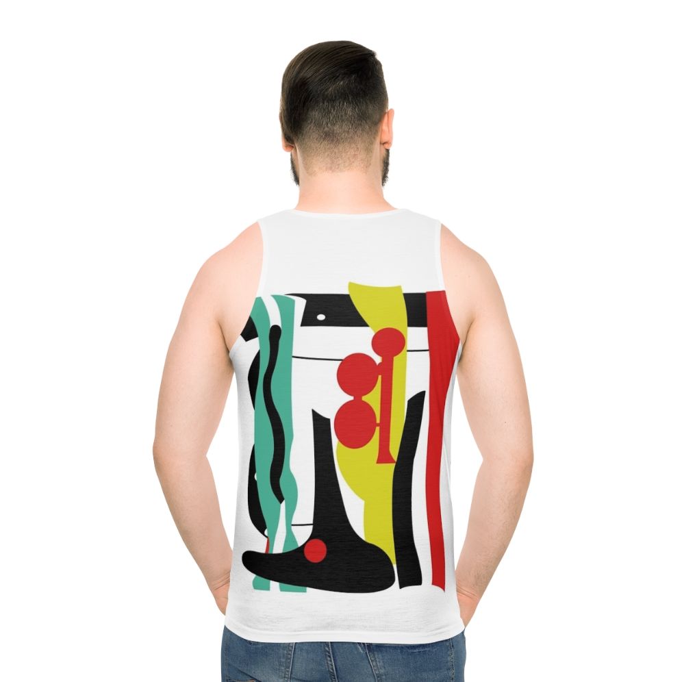 Ace Silver Nemesis Retro Unisex Tank Top - men back