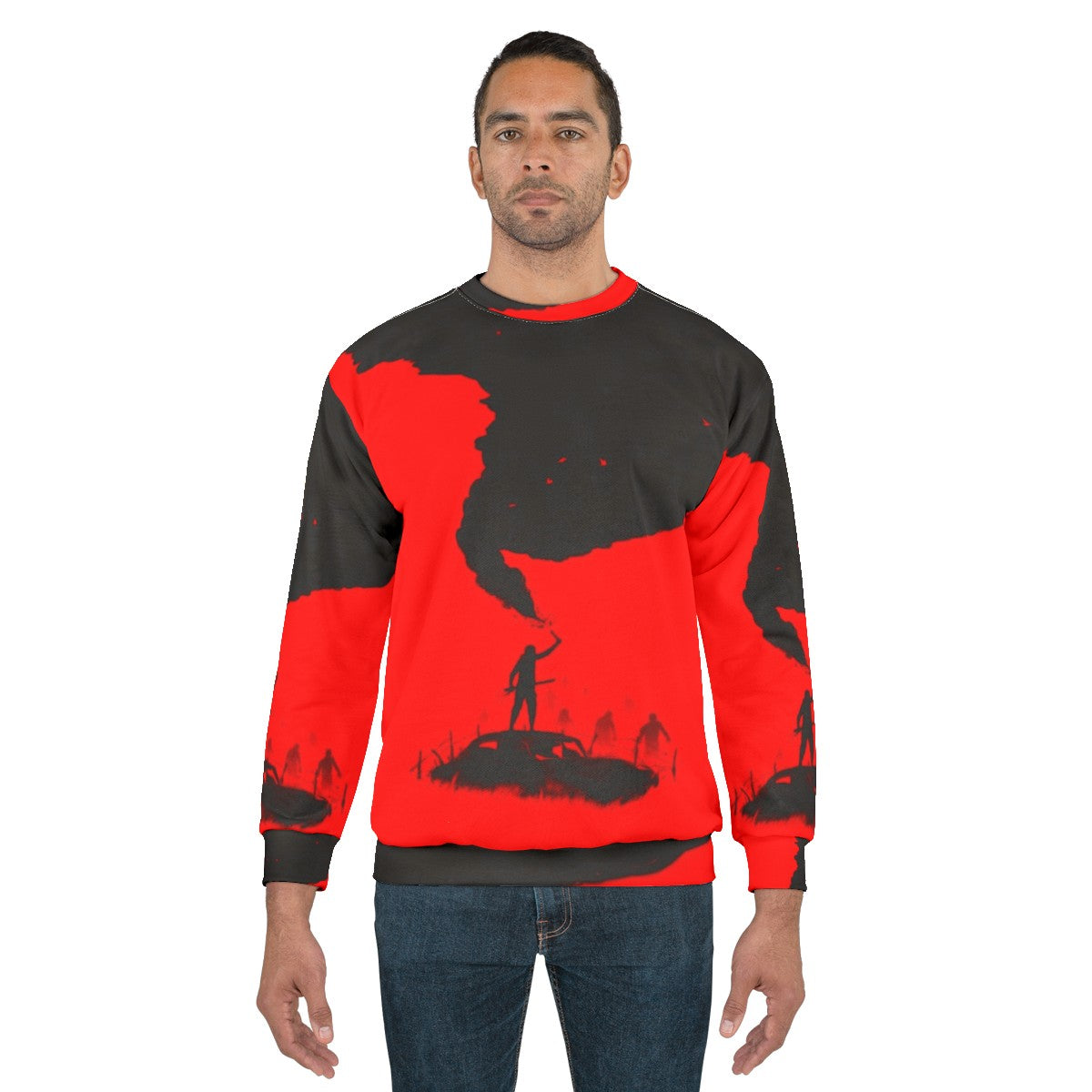 SOS Zombie Apocalypse Silhouette Sweatshirt - men