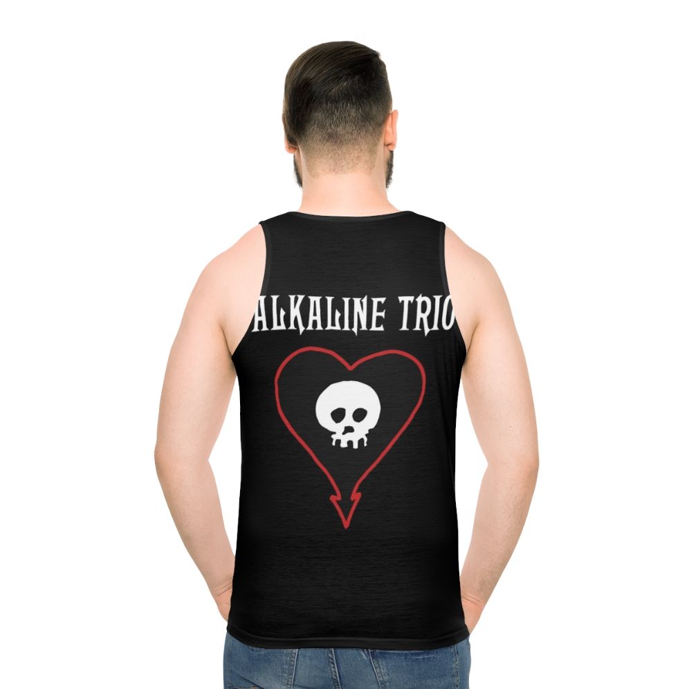 Alkaline Trio band logo classic unisex tank top - men back