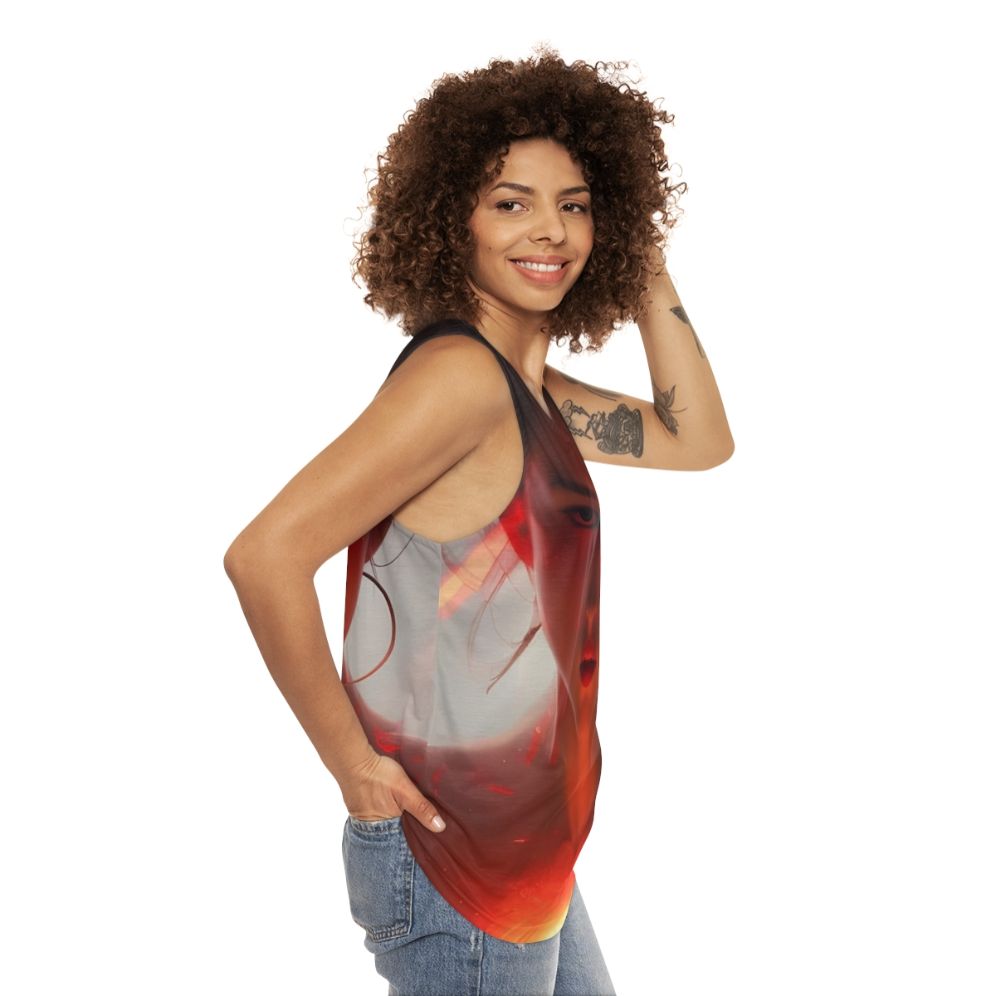 Bia Greek Goddess of Force and Energy Unisex Tank Top - women side