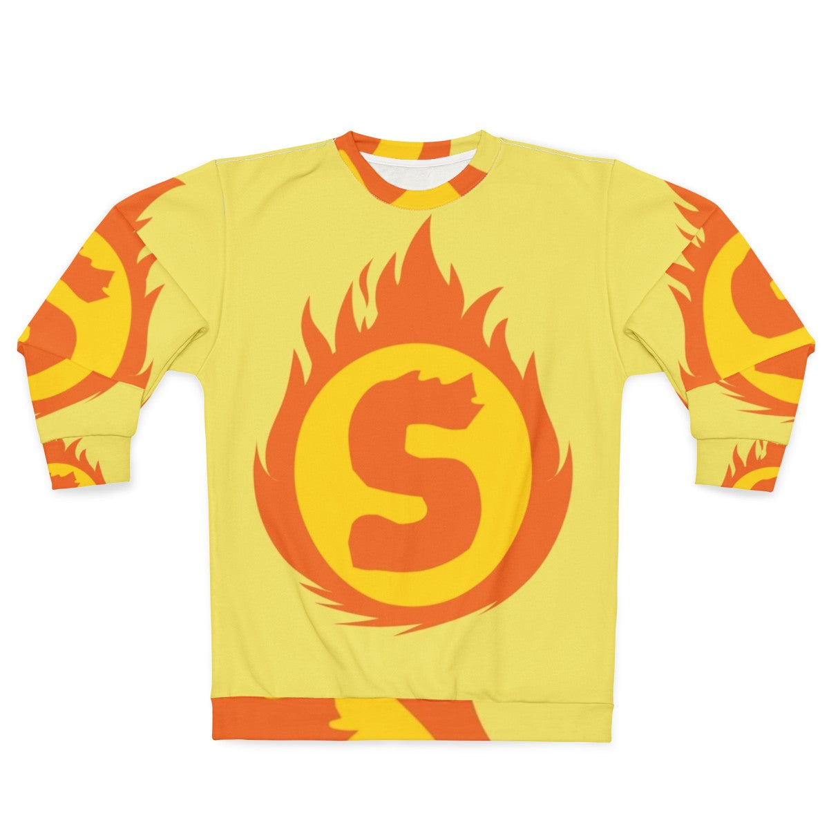 Superhero Letter S Fire Insignia Sweatshirt