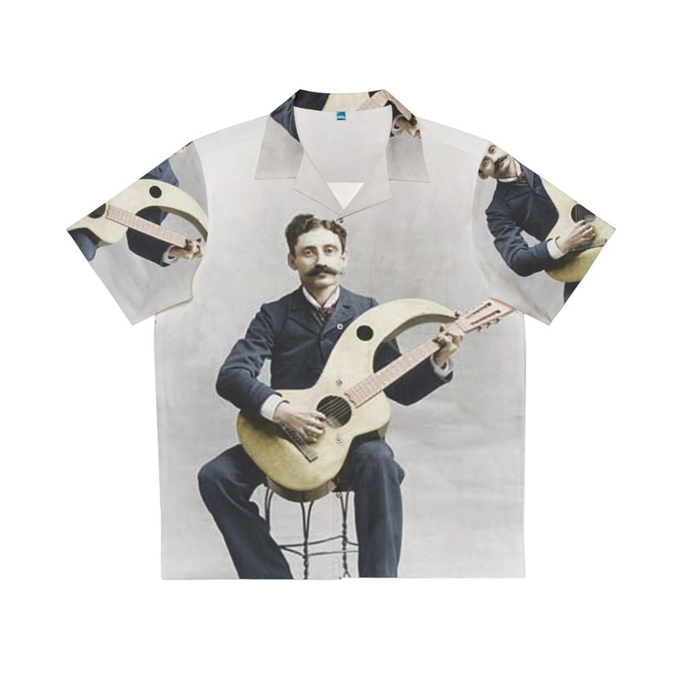 Vintage Harp Guitar Hawaiian Shirt