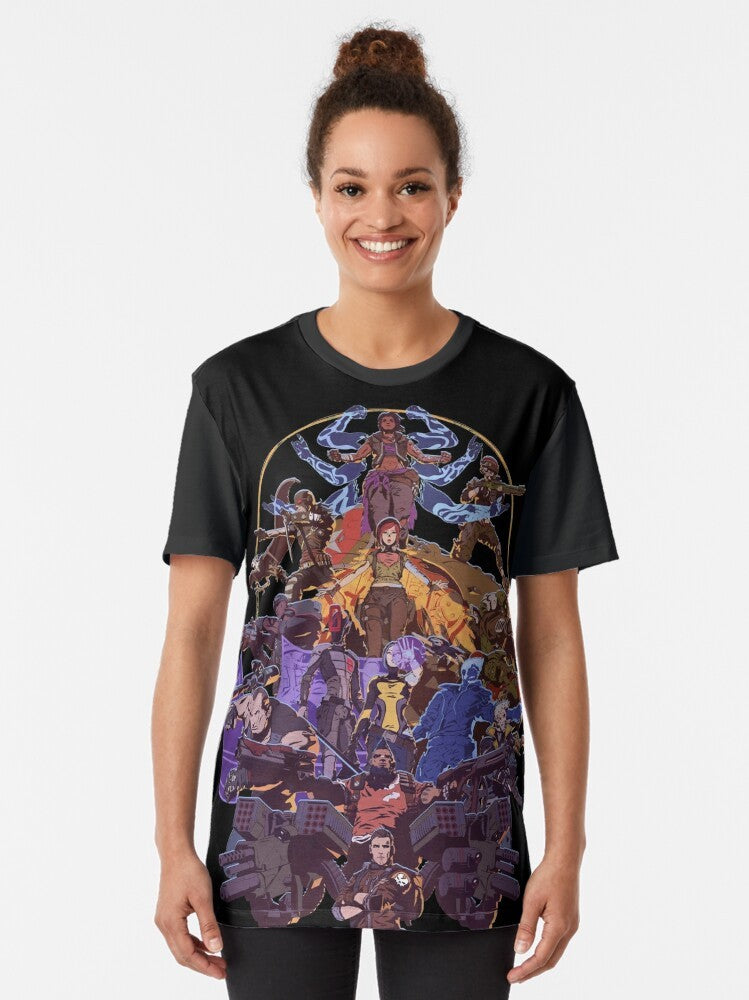 Borderlands Vault Season Graphic T-Shirt featuring fan art design - Women