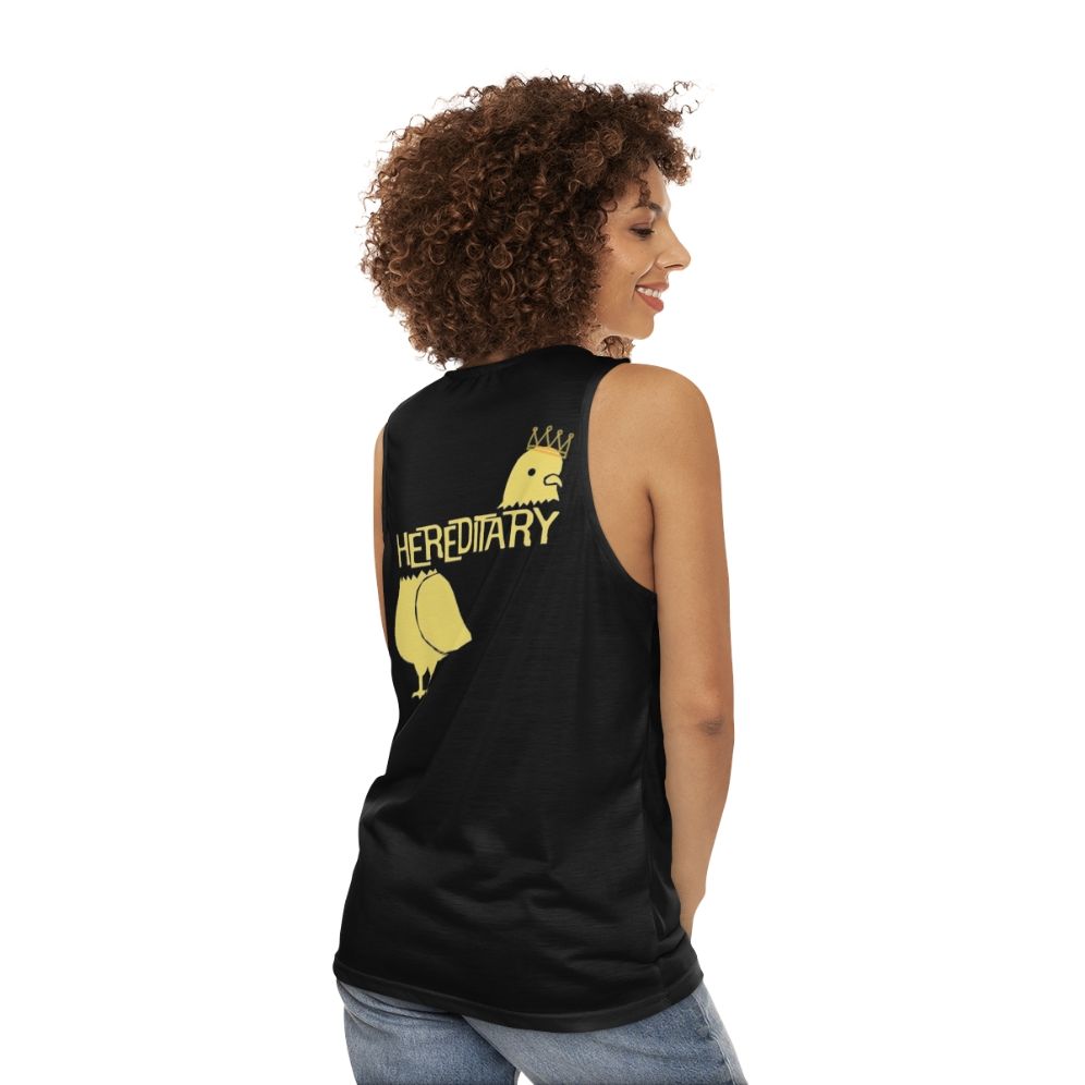 Hereditary horror movie unisex tank top - women back