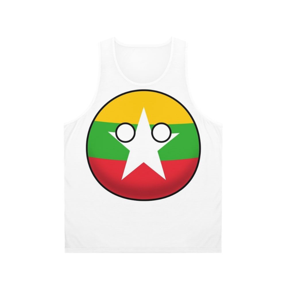 Myanmar Countryball Unisex Tank Top