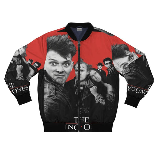 80s Retro Bomber Jacket Inspired by the Cult Classic Comedy Series "The Young Ones"