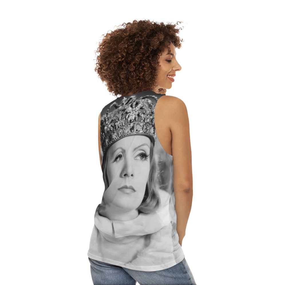 Greta Garbo unisex tank top - women back