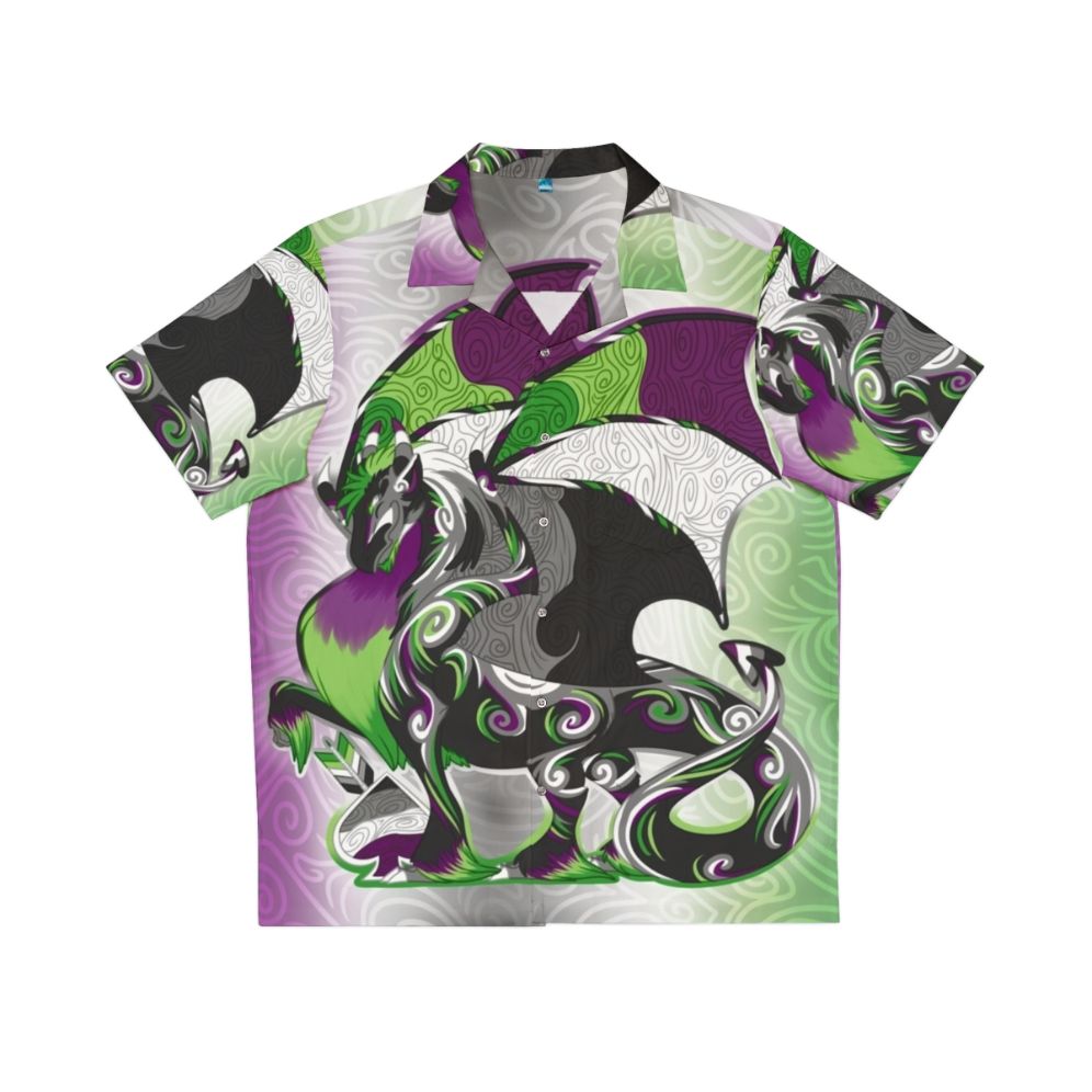 Aro Ace Pride Dragon Hawaiian Shirt