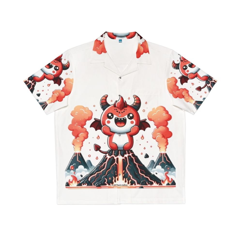 Legendary animals demon Hawaiian shirt with fantastical, kawaii design