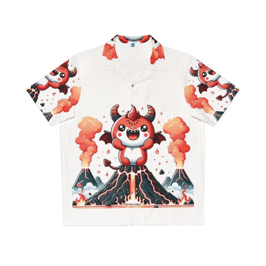 Legendary animals demon Hawaiian shirt with fantastical, kawaii design