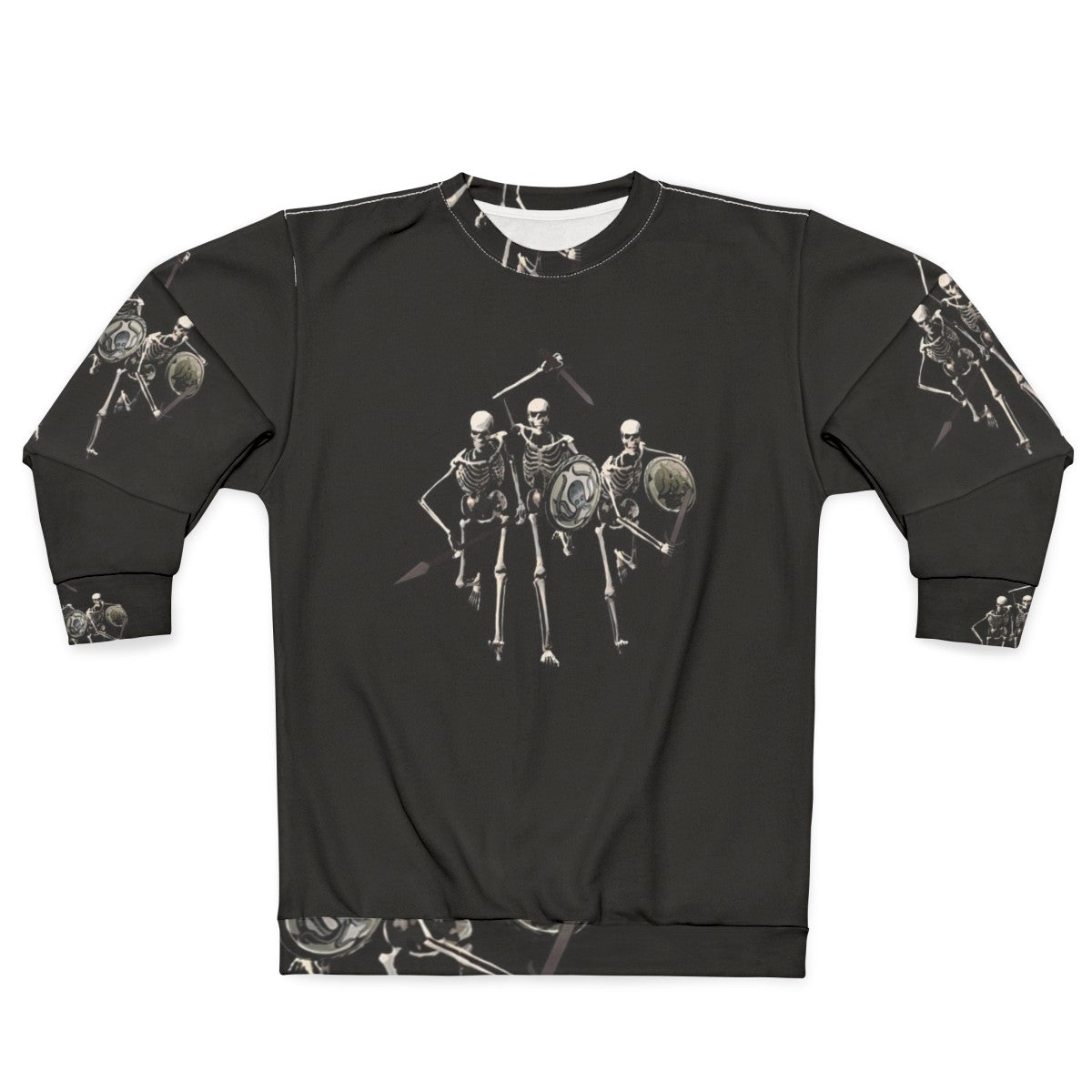 Skeleton Sweatshirt with Ancient Greek Mythological Creatures