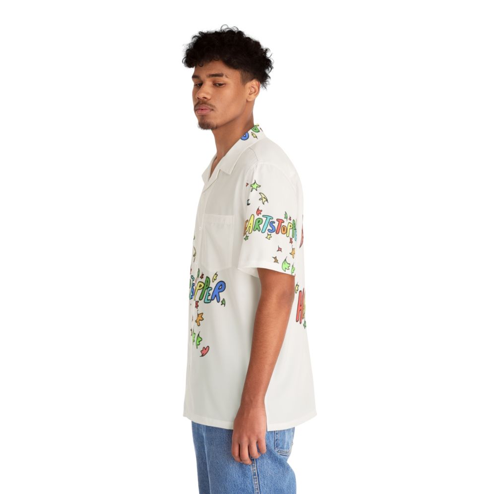 Autumn leaves Hawaiian shirt with Heartstopper inspired design - People Left