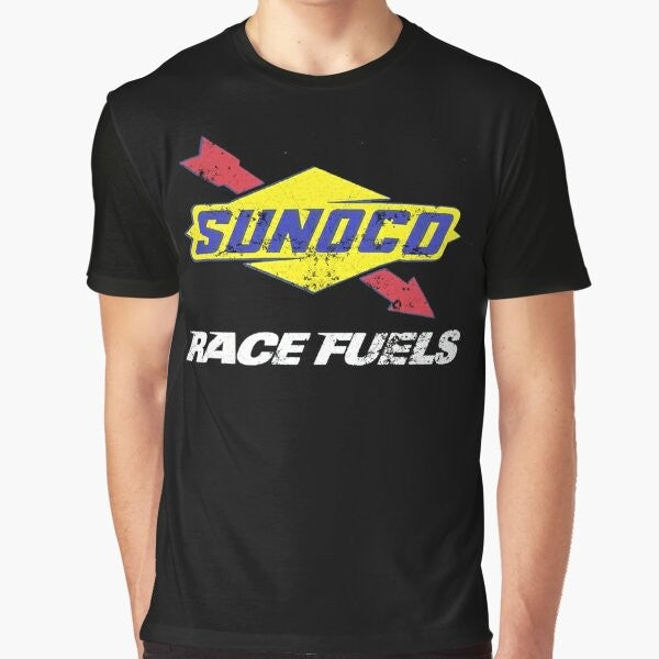 Vintage Sunoco Race Fuels logo graphic t-shirt