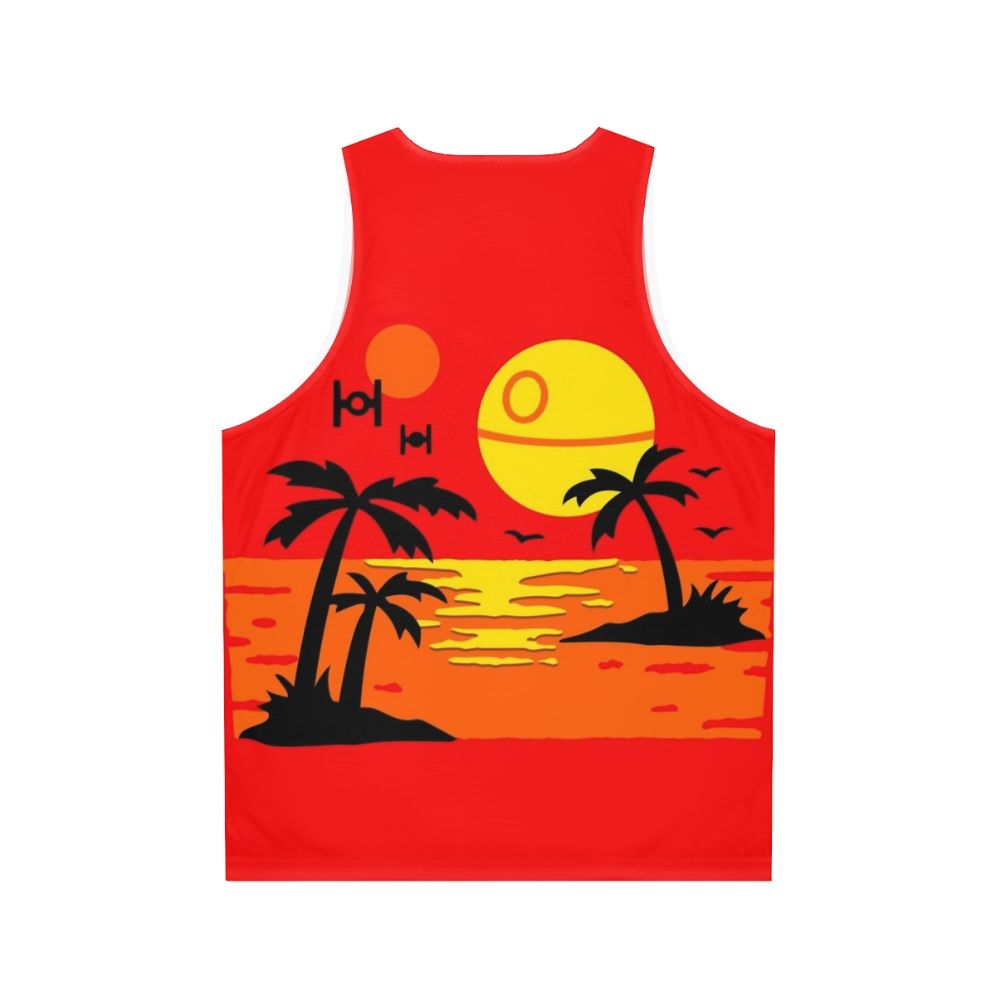 Unisex imperial beach party tank top - Back