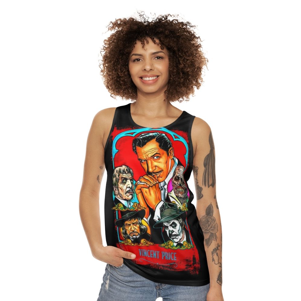 Vintage Vincent Price Master of Terror Unisex Tank Top - women