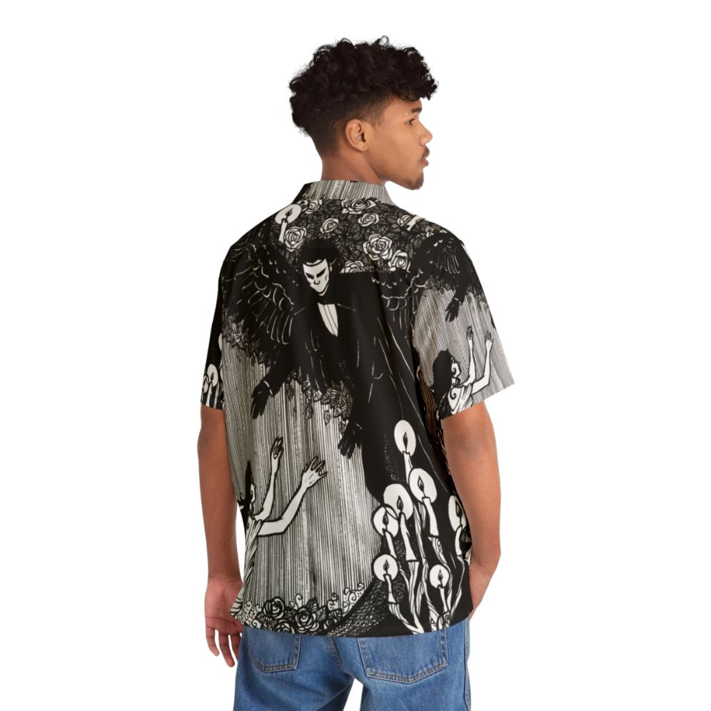 Angel of Music Hawaiian Shirt - Phantom Inspired - Flat lay