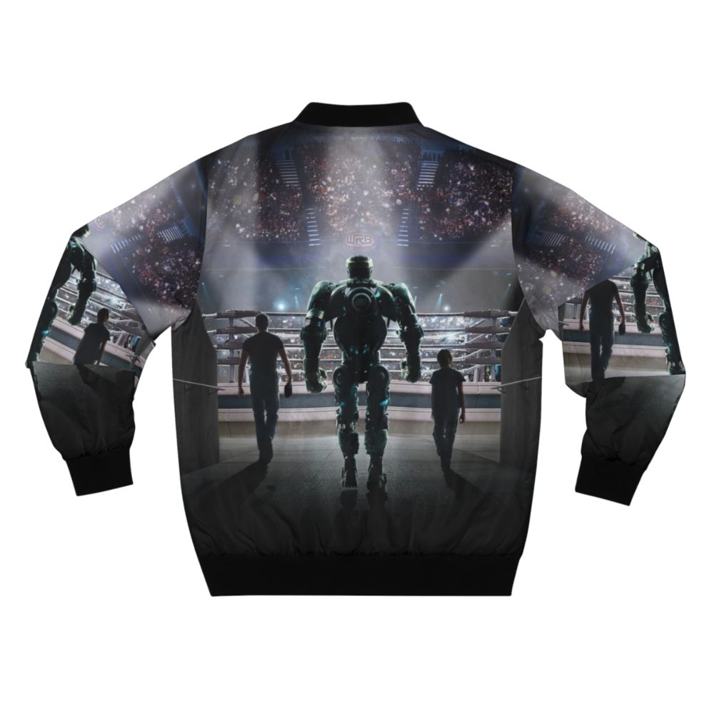 "Real Steel Movie Bomber Jacket - Stylish Movie Merchandise" - Back