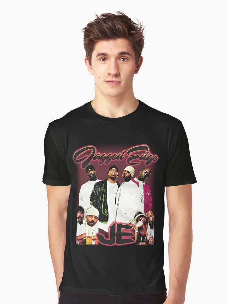 Vintage-style graphic t-shirt featuring a 90s R&B inspired design - Men