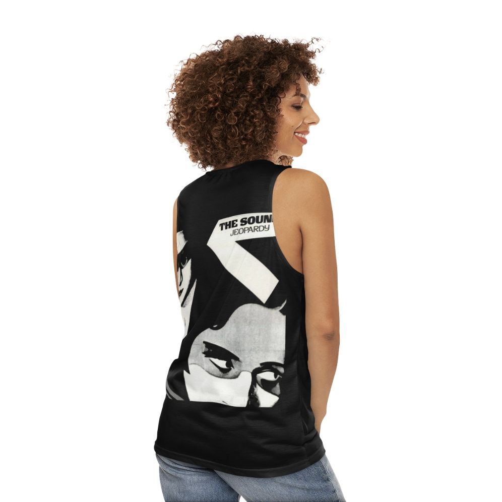 Unisex alternative rock tank top - women back