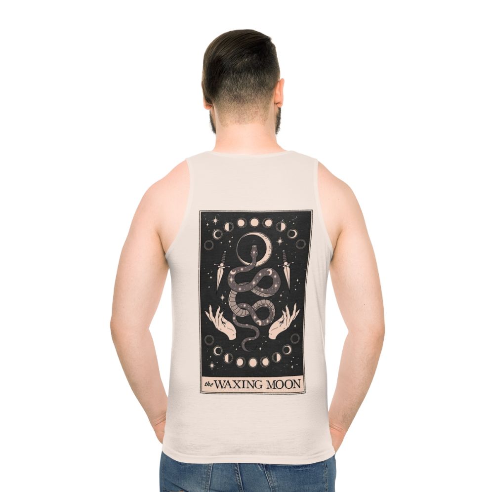 Waxing Moon Unisex Magical Tank Top - men back