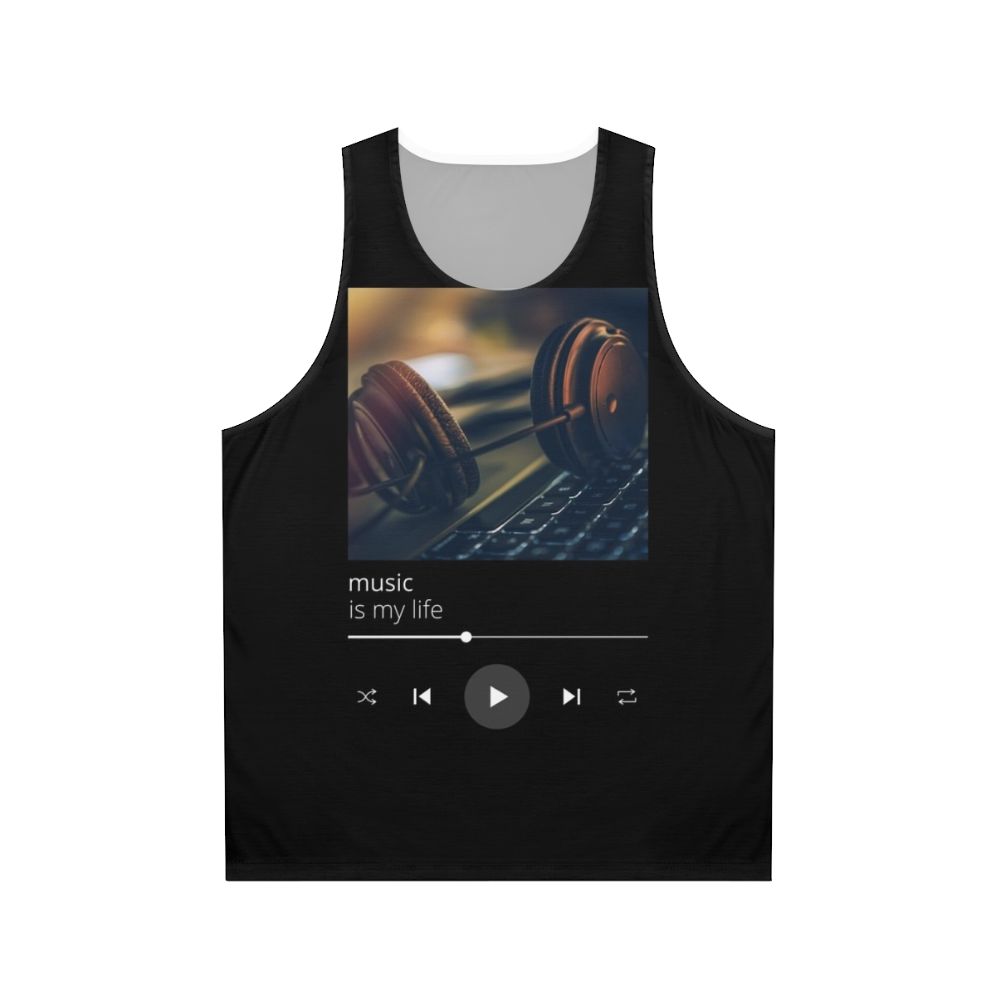 Unisex music lover tank top