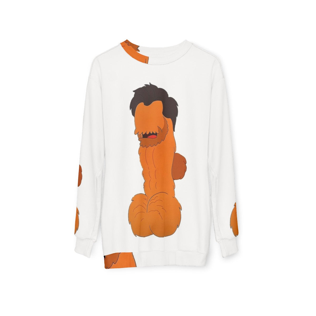 Big Mouth Hugh Jackman Parody Sweatshirt - hanging