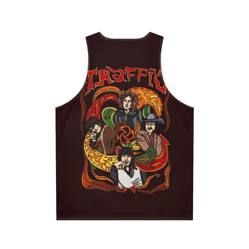 Traffic band unisex tank top with Steve Winwood - Back